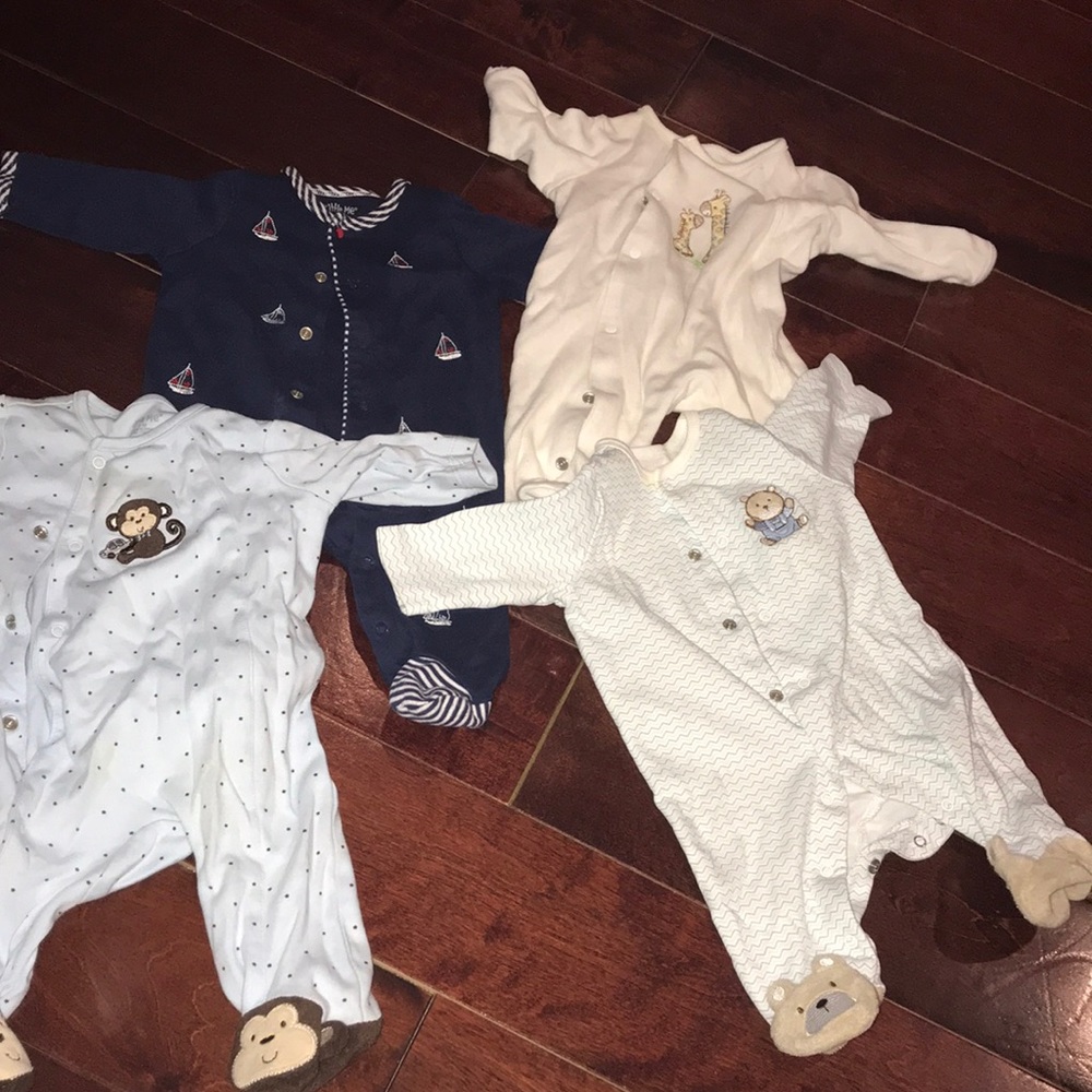 4 baby boy bodysuits